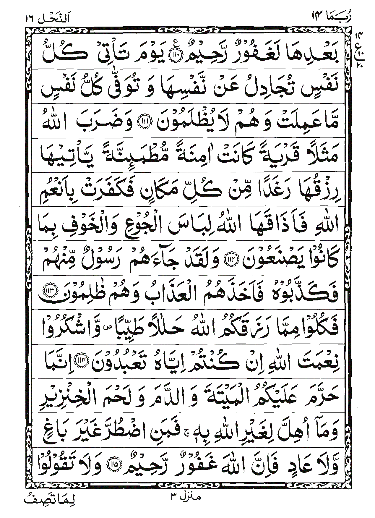 Surah An-Nahl Page 19